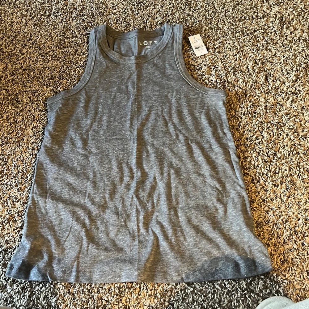 Loft gray tank top